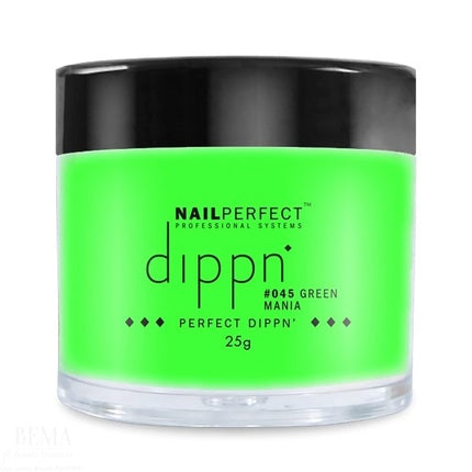 Gel Polish Nail Perfect Dippin Green Mania 25g