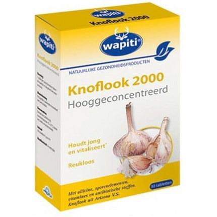 Vitamine Wapiti, Knoflook 2000, 30 tablete, galben