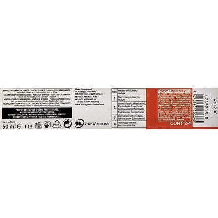 Vopsea de par, L'Oréal, Majirouge 7.45, Cupru Intens Mahon, 50ml