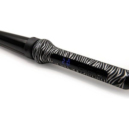 Fier de buclat Corioliss Glamour Wand, control temperatură, argint zebra