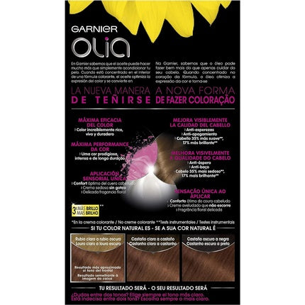 Vopsea de păr, Garnier, Olia, fără amoniac, culoare alună