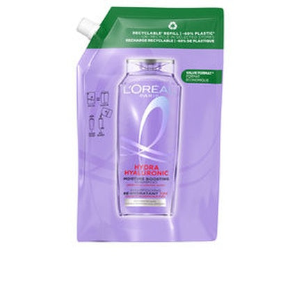 Șampon L'Oréal Elvive Hydra Hyaluronic, 72h Hidratare, Eco Pack, 500 ml