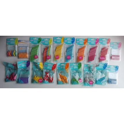 Periuțe interdentare TePe, multicolor, diverse mărimi