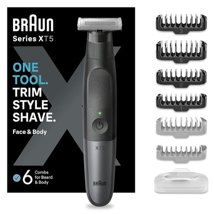 Braun Series XT5, Rasor electric pentru barbă și corp, negru