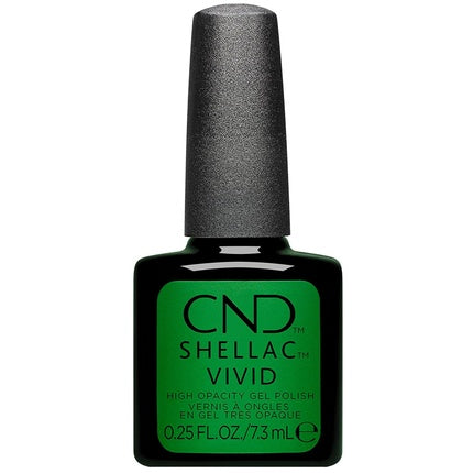 Lac Gel CND Shellac Vivid High Opacity, Verde, 0.25 Fl Oz