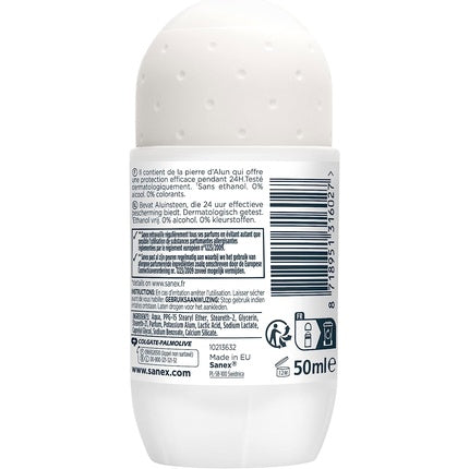 Sanex Protect Anti-Scuff Alum Stone Deodorant, alb, 50ml