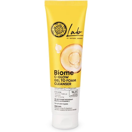 Gel demachiant, Natura Siberica, Lab Biome C-Glow, 140ml