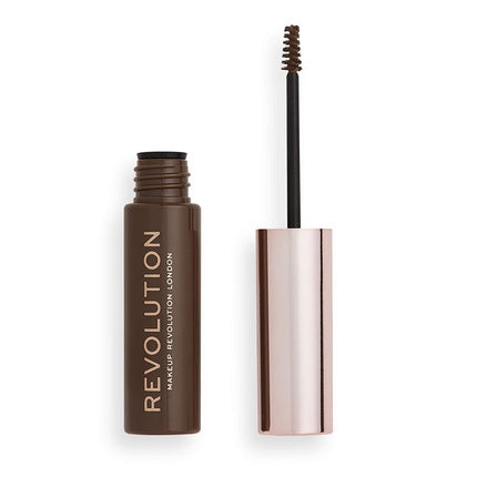 Gel sprâncene, Makeup Revolution, Medium Brown, 6ml