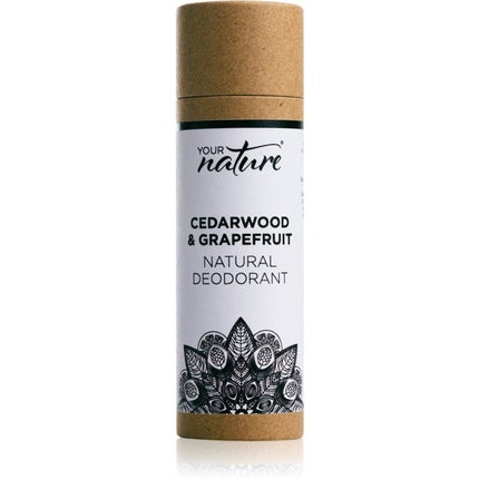 Your Nature Natural Deodorant Cedarwood & Grapefruit, cutie rotundă din carton, 70g