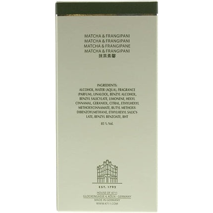 Apă de colonie, Acqua Colonia, Matcha și Tămâie, 50 ml