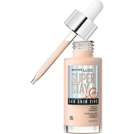 Maybelline Super Stay Skin Tint Foundation With Vitamin C Longlasting Vegan Formula Shade 5