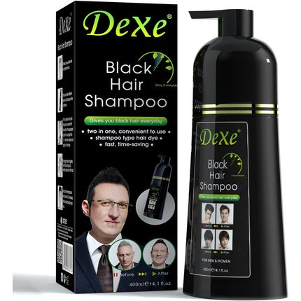Șampon colorant Dexe Black Hair, 400ml