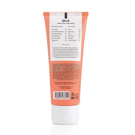 Cremă de zi, Q+A, Ginger Root, 75ml, portocaliu