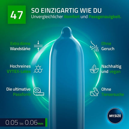 Prezervative, My.Size, PRO, 47mm, 10 bucăți