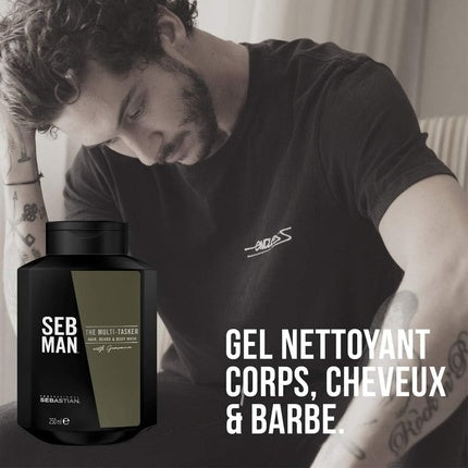 Șampon Sebastian SEB Man The Multitasker, negru, 250 ml