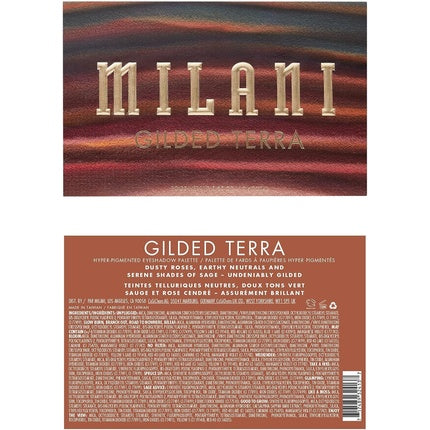 Paletă Farduri, Milani, Gilded, multicolor