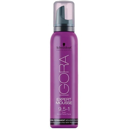 Spuma Coloranta Semi-Permanenta, Schwarzkopf Igora Expert Mousse, 9.5-1 Perla, 100ml