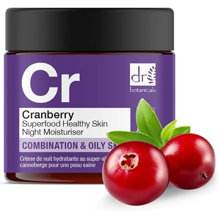 Cremă hidratantă față, Dr Botanicals, Noapte, fructe de pădure 60ml