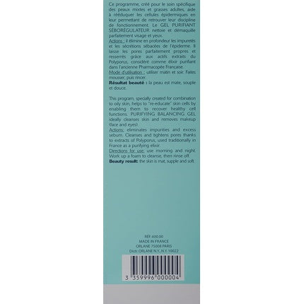 Gel de Curatare pentru Ten Mixt si Gras, Orlane, 200ml
