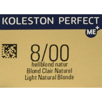 Vopsea de Par, Wella Koleston Perfect ME+, 8/00 Blond Natural Intens, 60ml