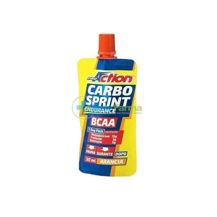 Proaction Carbo Sprint BCAA Gel Nutrițional, Portocală, 50 ml