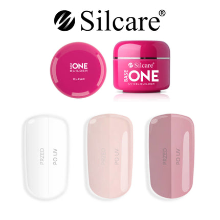 Gel unghii, Silcare, Base One Cover, roz pal, 5g