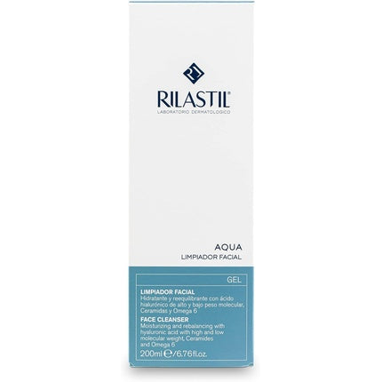 Gel curățare față, Rilastil, Aqua, 200ml, albastru