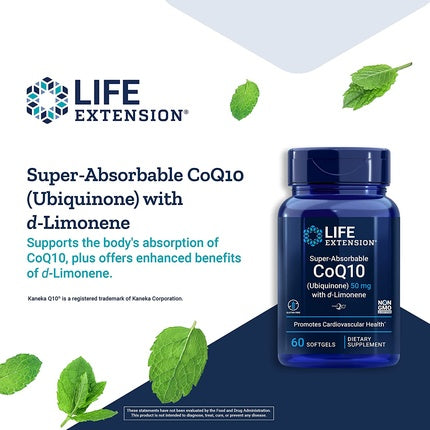 Supliment Coenzima Q10, Life Extension, 50mg, 60 capsule, albastru