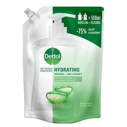 Gel de duș Dettol cu Aloe Vera, 500ml, antibacterian, hidratant