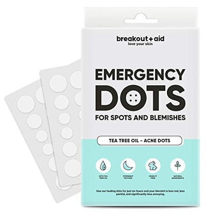 Patch-uri Acnee Breakout Aid Emergency Dots, 72 buc, pentru ten sensibil