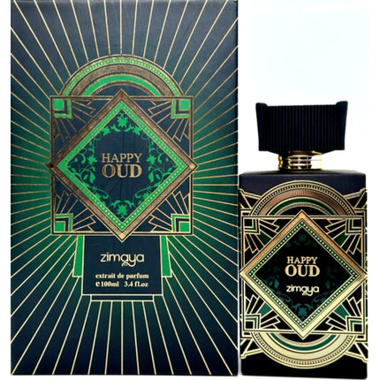 Extrait De Parfum, Zimaya, Happy Oud, negru auriu, 100ml