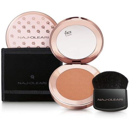 Naj Oleari Luminous Eyeshadow, Apricot - pudră luminoasă cu pensulă