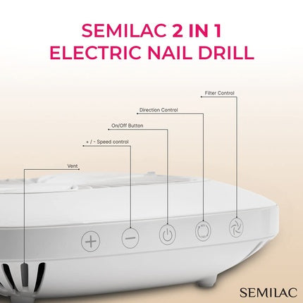 Pila Electrică, Semilac, No Dust 2in1, alb