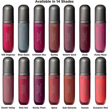 Ruj lichid mat Revlon Ultra HD Hyper Matte, Plum Berry Death Valley 830