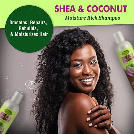Șampon, Sofn'free Gro Healthy, 355ml, shea și cocos