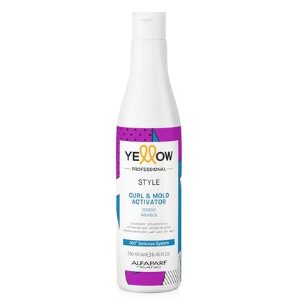 Spray de modelare, Alfaparf Milano, Yellow Style Curl & Mold Activator, textură ușoară, volum 280 ml