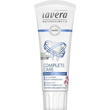Pasta de dinți Lavera Complete Care, fără fluor și coloranți, 75ml