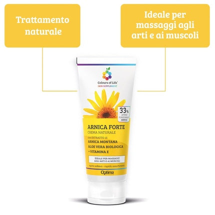 Cremă Arnica, Optima Naturals, Arnica Forte, galben, 100ml