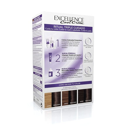 Vopsea de păr permanentă, L'Oréal Paris, 5.11 Castaniu Cenușiu Intens, 260g