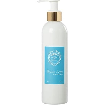 Cremă corp Bianco Latte, Giardini Di Toscana, 250 ml, alb cu pompă aurie