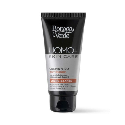 Crema de față anti-îmbătrânire Bottega Verde UOMO+ Energetizantă cu Acid Hialuronic și Extract de Guarana, 50ml