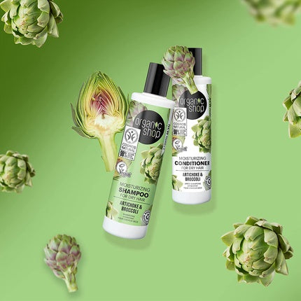 Șampon hidratant Organic Shop, anghinare și broccoli, 280ml