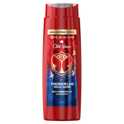 Gel de duș și șampon Old Spice Rockstar, 250 ml, 3 în 1 pentru păr și față