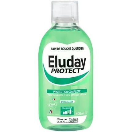 Eluday Protect Clătire pentru Gură 500ml, Fără Alcool, Culoare Verde