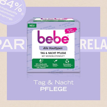 Crema de față Bebe Relaxing Day & Night, pentru toate tipurile de piele, 50ml