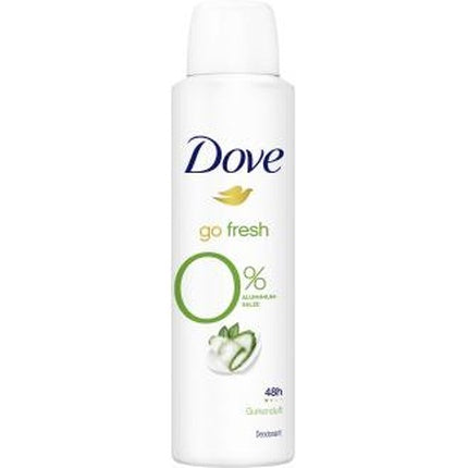 Spray Deodorant Dove Go Fresh, Cucumber, 0% Aluminiu Săruri, 183 g, Alb