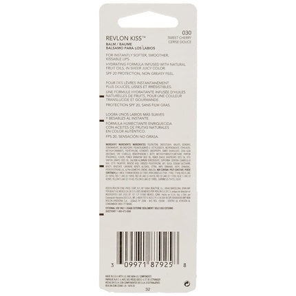 Balsam Buze Revlon Kiss SPF20 030 Cireșe 2.6g