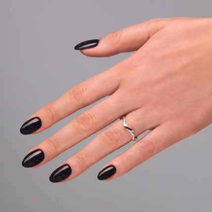 Gel UV Semilac 394 Sparkling Midnight Date, 7ml, Negru cu Sclipici