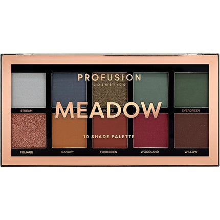 Fard de pleoape Profusion Cosmetics Meadow, 10 nuante