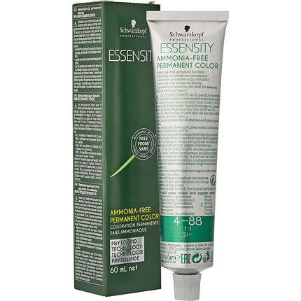 Vopsea de păr Schwarzkopf Professional Essensity 4-88 C. Medio Rosso Extra, 60ml